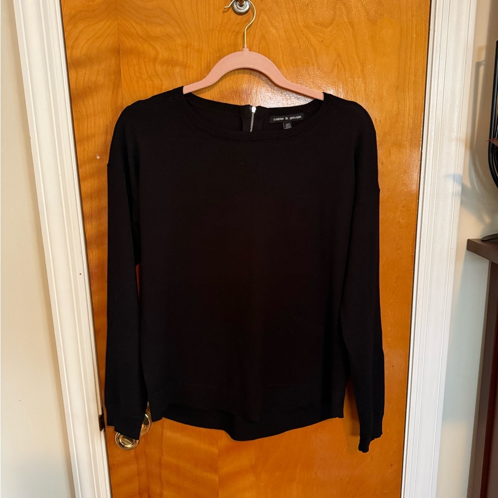 Cable & Gauge Classic Black Long Sleeve Tee